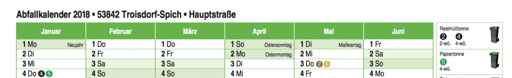Abfallkalender
